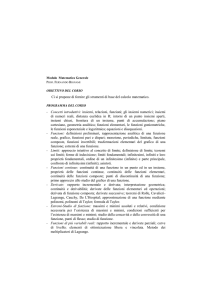 Modulo Matematica Generale