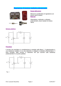 Regolazione di tensione e di corrente