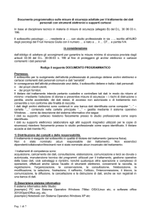 Modello DPS - Ordine Psicologi FVG