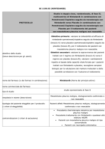 NINTEDANIB per MESOTELIOMA