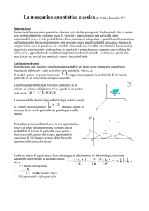 La meccanica quantistica classica di Andrea Bucciotti 5°C