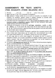 SUGGERIMENTI IN CASO DI TESTI SCRITTI