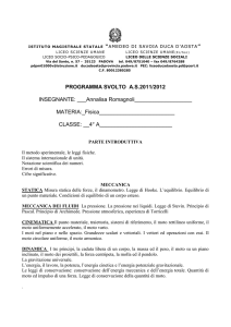 Fisica - Liceo Duca D`Aosta