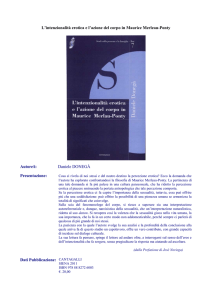L`intenzionalità erotica e l`azione del corpo in Maurice Merlau