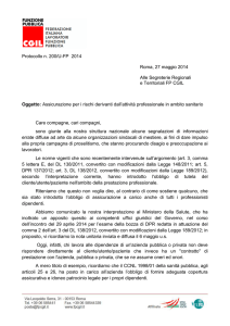 Assicurazione per i rischi derivanti dall`attività professionale in