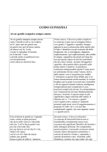 GUIDO GUINIZZELI Al cor gentile rempaira sempre amore Al cor