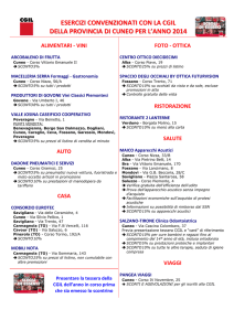 Esercizi Convenzionati CGIL