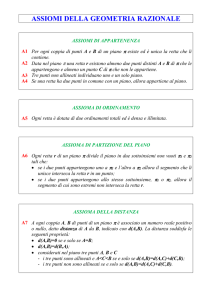assiomi della geometria razionale