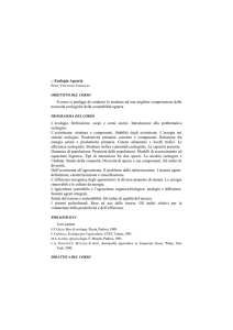 Ecologia Agraria