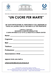 Modulo di rartecipazione a Un Cuore per Marte
