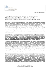 11 novembre 2009 - Aperitivo Neuroscientifico con Nicola DE PISAPIA