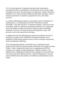 Il termine ingegneria genetica
