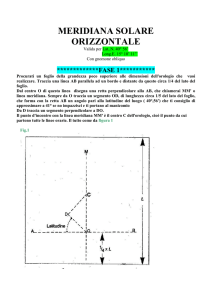 come costruire una meridiana orizzontale