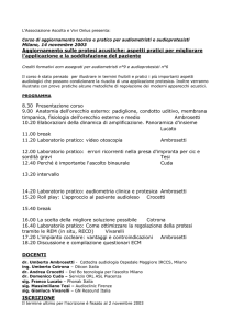 Milano, 14 novembre 2003 - associazione ascolta e vivi onlus