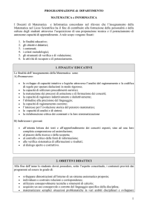 Matematica - Liceo Rodolico