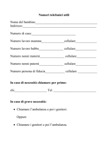 Numeri telefonici utili