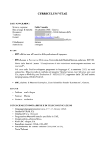Curriculum vitae - versione italiana