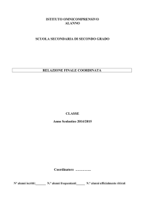 Modello di Relazione Coordinata finale Itas e Ipsaa