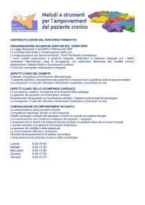 contenuti e orari del percorso formativo
