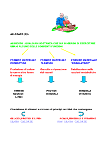 ALLEGATO (2)b ALIMENTO : QUALSIASI SOSTANZA CHE SIA IN