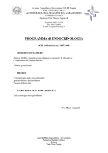 Endocrinologia - Facoltà di Medicina e Chirurgia