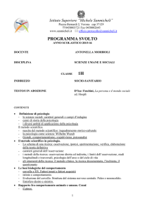 PROGRAMMA SVOLTO 1H ANNO SCOLASTICO 2015