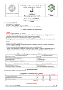 Corso di laurea in Scienze Biologiche