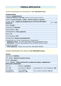 Programma - Corso di Laurea in Scienze Motorie e Sportive