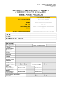 Allegato 3.2 Scheda Preliminare