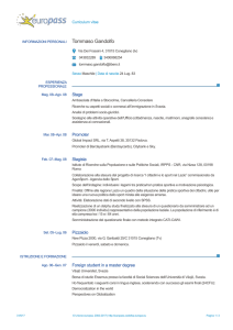 Tommaso Gandolfo Europass CV, ESP