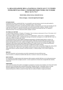 LA REALIZZAZIONE DELLA PASTIGLIA VESCICALE E` UN TEMPO