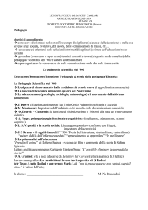 LICEO FRANCESCO DE SANCTIS CAGLIARI ANNO SCOLASTICO