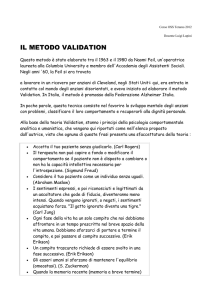 Corso OSS Teramo 2012 Docente Luigi Lupini IL METODO