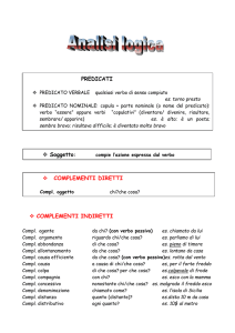 analisi logica: complementi