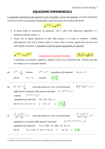 equazioni esponenziali - TED