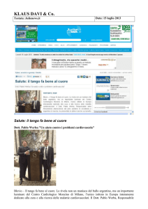 Salute: il tango fa bene al cuore