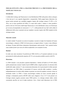 FISH QUANTITATIVA PER LA DIAGNOSI PRECOCE E LA
