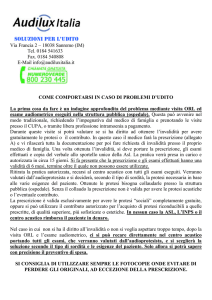Cosa fare in caso di problemi d`udito
