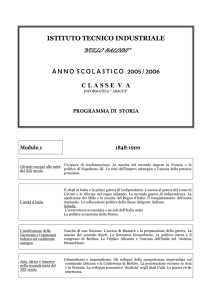 programma di storia