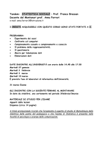 Programma di statistica sociale