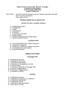 progettazione delle basi di dati - IIS Marconi