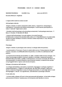 PROGRAMMA SVOLTO DI SCIENZE UMANE SEZIONE