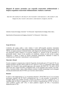 Diagnosi di tumore prostatico con ecografia transrettale