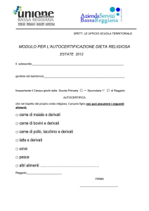 SPETT. LE UFFICIO SCUOLA TERRITORIALE MODULO PER L