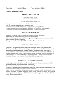 programma svolto