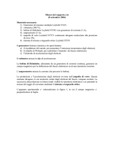 esecuzione dell`esperimento