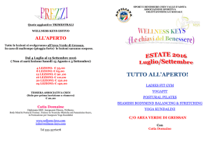 Quote aggiuntive TRIMESTRALI WELLNESS KEYS ESTIVO ALL