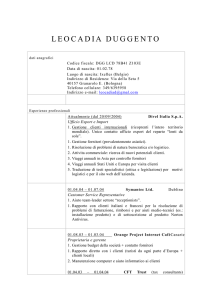 LEOCADIA DUGGENTO dati anagrafici Codice fiscale: DGG LCD