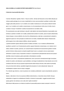 Il disturbo di personalità Borderline