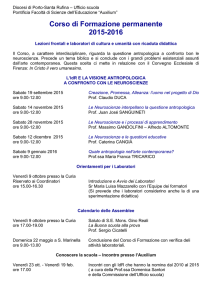 Diocesi di Porto-Santa Rufina – Ufficio scuola Pontificia Facoltà di
